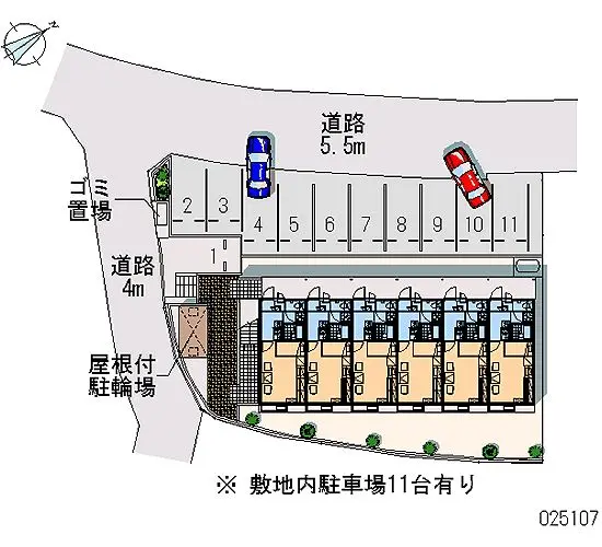 ★手数料０円★広島市佐伯区五日市町上河内　月極駐車場（LP）